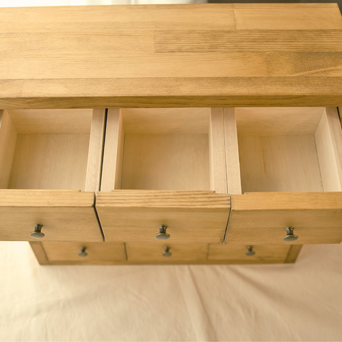 木製キャビネット　チェスト ドロワー小物収納【チェスト/キャビネット/木製】 チェスト