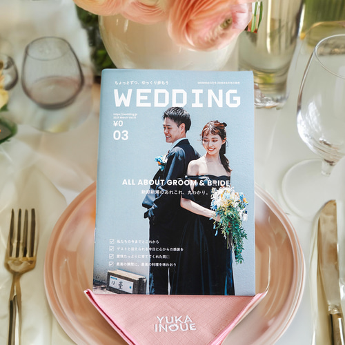 席札ハンカチ | カラフルでお洒落♡ プロフィールブック ブライダル