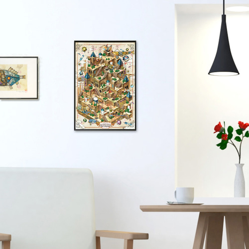 アートポスター『キカイ王国の迷宮』A3サイズ・A3ノビサイズ 絵画