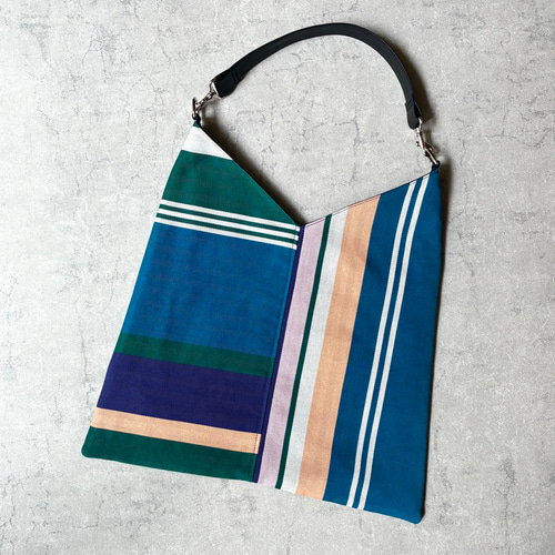 作家　フランスアンティーク　レース　布バッグ　2way 1点もの　ito フランス*アンティークリネン*手刺繍*モノグラム*love & ecoかご