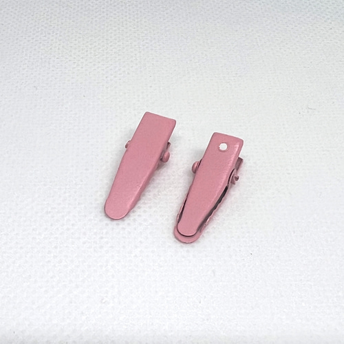 カラフル ワニ口ヘアクリップ 24 x 7mm 4個セット 全6色 DIYパーツ