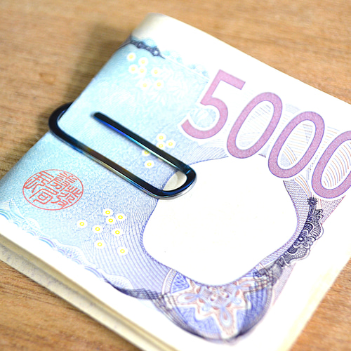 Titanium money clip・ゼムクリップ型64チタンマネークリップ