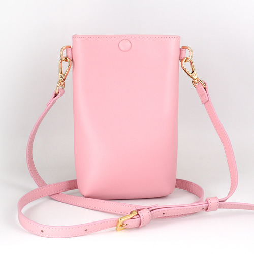 More Strawberries Collection】スマホショルダー（赤いちご／ピンク本