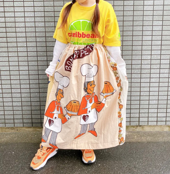 古着 ヴィンテージ vintage スカート パッチワーク ファブリック  