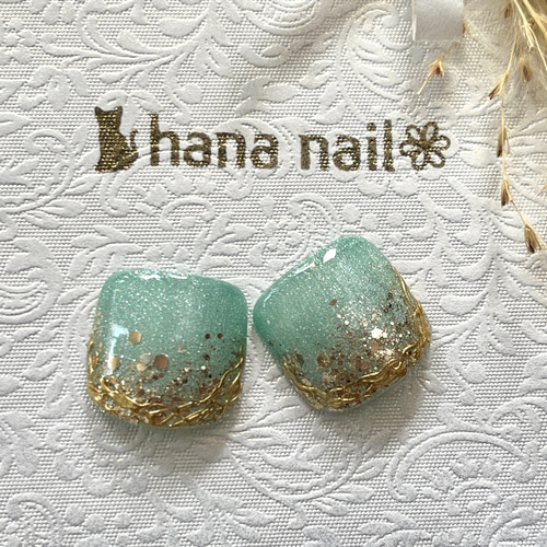 フットネイル マグネット ニュアンスネイルチップ 親指セット ネイル  