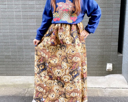 古着　ヴィンテージ　vintage スカート　リメイク　リメイクスカート　派手 古着 ヴィンテージ vintage スカート ゴブランスカート リメイク