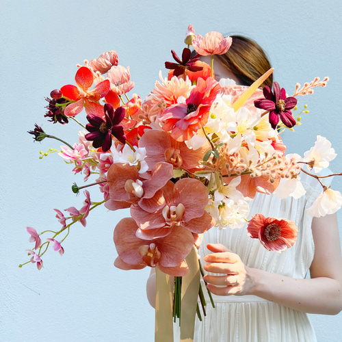 受注製作】大人っぽニュアンスブーケ ウェディングブーケ おしゃれ