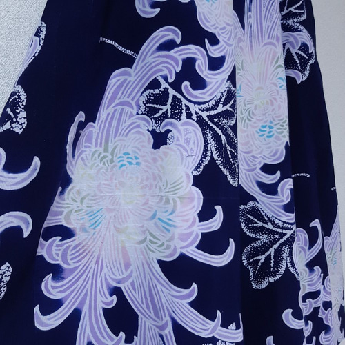 着物リメイク☆紬着物フレアーサロペット 5cf3845348981315bf673b4cb6f608
