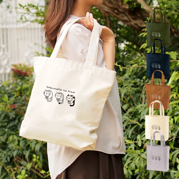 猫　帆布　トートバッグ　C ♪ キャットシンフォニカ ♪ 帆布素材 の キャンバストート