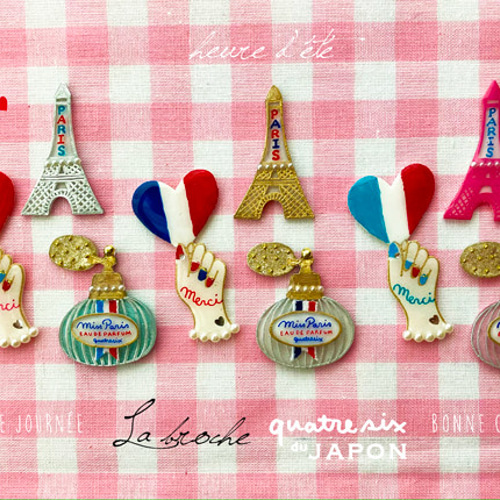 パリジェンヌのたしなみ♥コスメブローチセット ブローチ quatresix