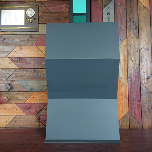 マットグレーでアイアンなBOX鉄脚♪ 50×400×650mm S型 2脚ver 
