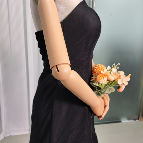 送料無料！パーティードレス ブラック ベアトップ 編み上げ マーメイド  