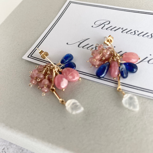 1672 ロイヤルブルーカイヤナイトのピアス ロイヤルブルーカイヤナイトのピアス¥6，300 ピアス（その他