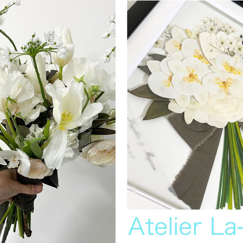 アフターブーケ 押し花立体額 Sサイズ その他オーダーメイド La