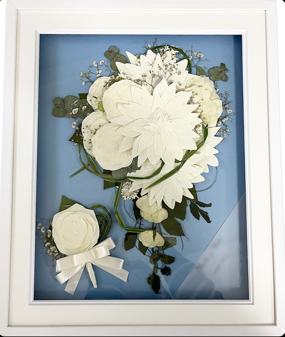 額付き 押花 在庫処分バザール 探れる 個展出品作 - 絵画