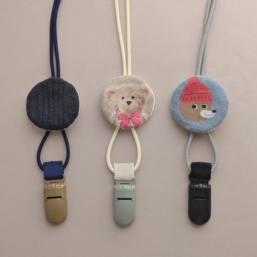 再販【補聴器/人工内耳ストラップ】ベビー＆キッズ☆テディベアー 雑貨