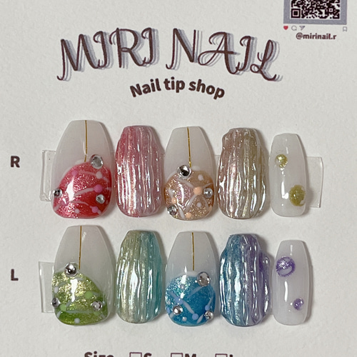 夏祭り ヨーヨーネイルチップ ネイルチップ（つけ爪） MIRI NAIL 通販 
