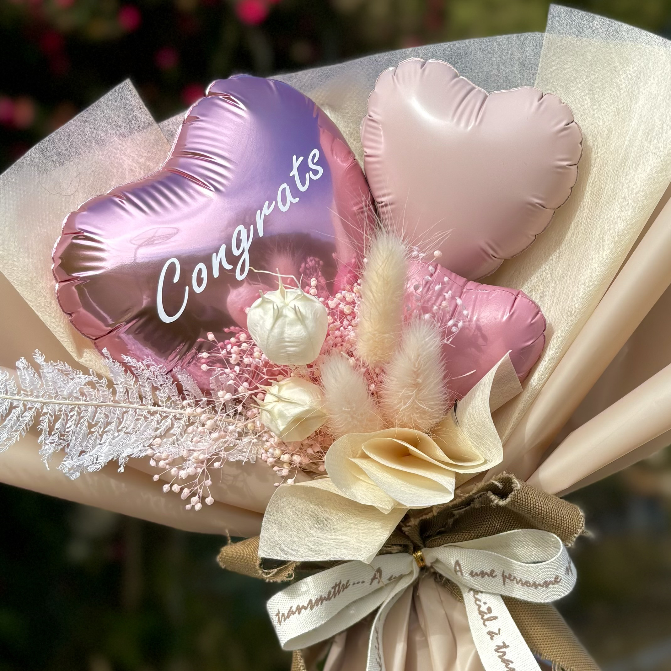 バルーンギフト 卓上バルーン 推し活 誕生日 お祝い オーダー ピンク