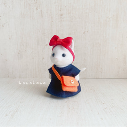 シルバニアファミリー　女の子　ウエイトレス　チェック　デニム　ハンドメイド シルバニア ハンドメイド のおすすめ人気通販 検索結果｜Creema