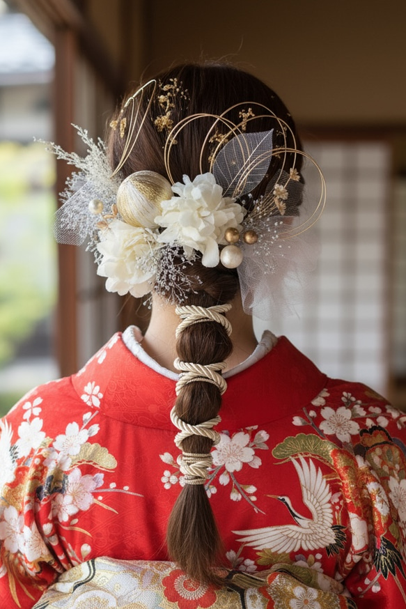 レース 成人式髪飾り 卒業式 ウェディング ヘッドドレス 成人式 髪飾り