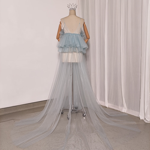 送料無料！オーバードレス キャミソール ソフトチュール 爽やかで  