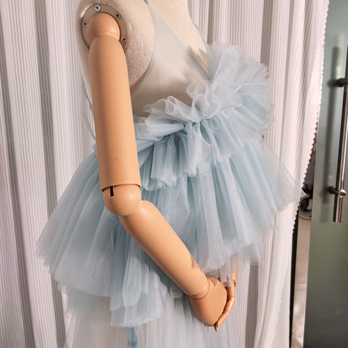 送料無料！オーバードレス キャミソール ソフトチュール 爽やかで  