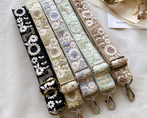 インド刺繍リボン】ショルダーストラップ スマホショルダー ネック