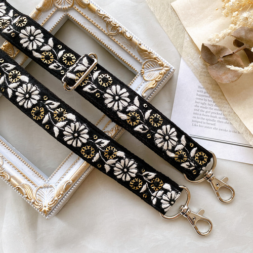 インド刺繍リボン　ショルダー インド刺繍リボンスマホショルダー Rudy34-1～8 | chou chou