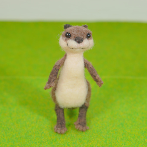 ✿羊毛フェルト✿カワウソくんと✿どじょうくんの✿お魚いっぱい捕れ