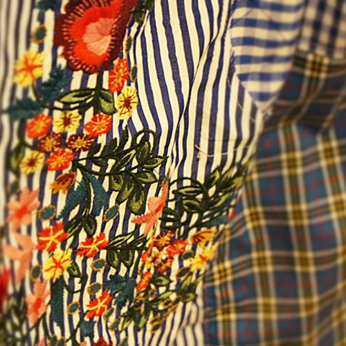 SOLD○8/7限定早割り価格/SAYOCAFE花刺繍ロマンティックパッチワーク 
