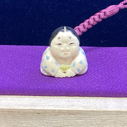 牙彫り　　おかめ　おたふく時代根付　　幸せの象徴 牙彫り おかめ おたふく時代根付 幸せの象徴 ☆本象牙根付