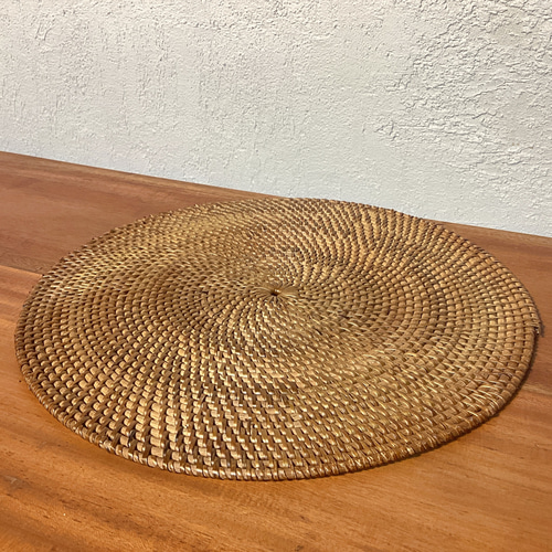 アタ製手編みランチョンマット 食卓マット 鍋敷き バリ島 アジアン