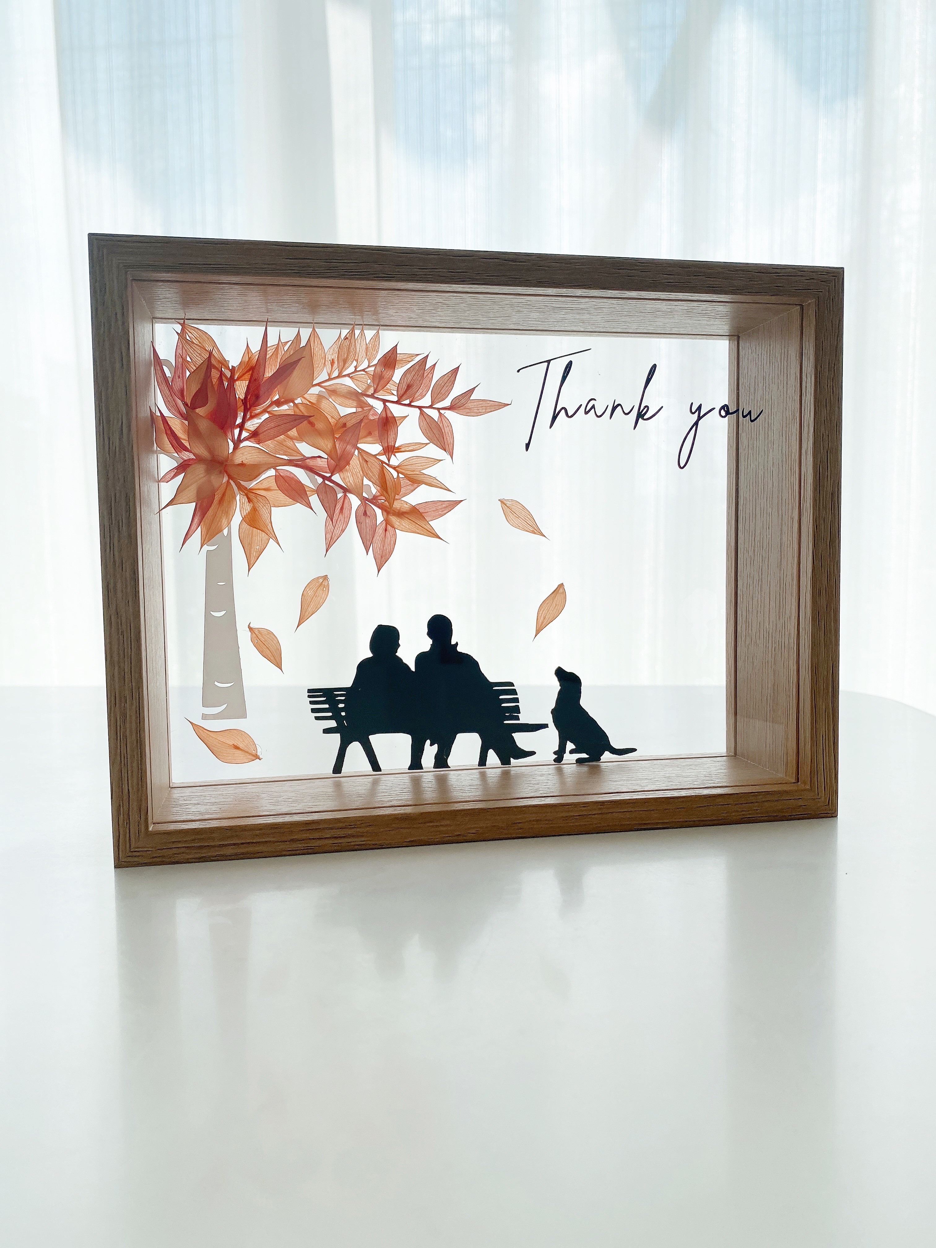 白樺の紅葉をお家で　秋　犬　猫　対応　いい夫婦の日　ペット　ギフト　贈り物