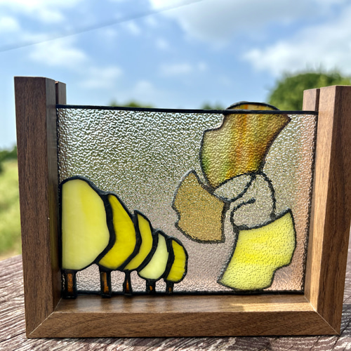 銀杏並木 秋のステンドグラス その他アート みさと ちえこ 通販