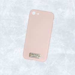 スマホ　ケース　名入れ　カバー　オリジナル　ソフトケース　TPU　iPhone　くすみ　レッド 1枚目の画像
