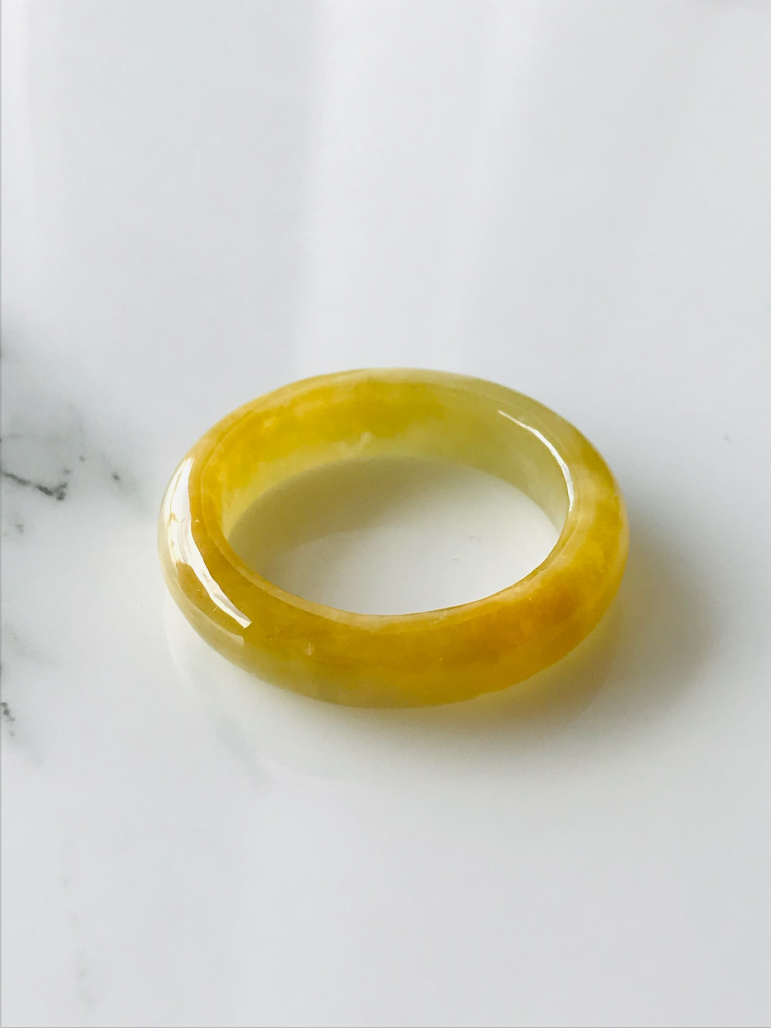 R15-029］ ジェイドJADE ヒスイ本翡翠くりぬきリング7号