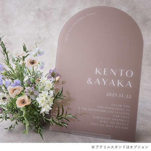 トレンド✨】アクリル板ウェルカムボード｜アーチ ウェルカムボード