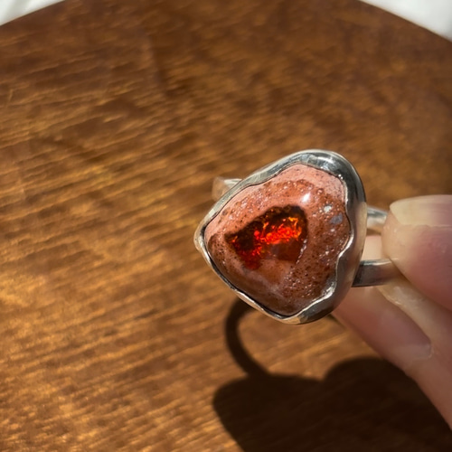 セール カンテラオパール リング アート作品 crochet］カンテラオパール×silver925 リング | Shining Baby