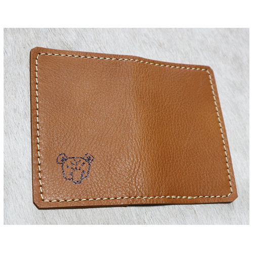 本革でハンドメイド くまのカードケース/card-kuma 名刺入れ・カード 
