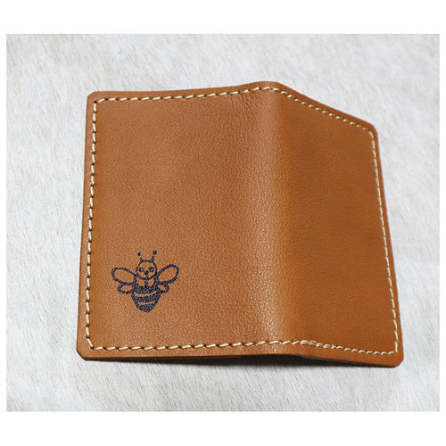本革でハンドメイド カメさんのカードケース/card-kame 名刺入れ