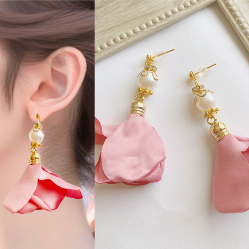 【1271】大きめパールビーズとタッセルのピアス 1271】大きめパールビーズとタッセルのピアス 1271】大きめ