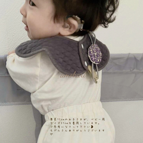 再販【補聴器/人工内耳ストラップ】ベビー＆キッズ☆Ribbon 雑貨