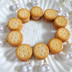 夾心餅乾(原味)耳環  (耳勾/耳夾) 第5張的照片