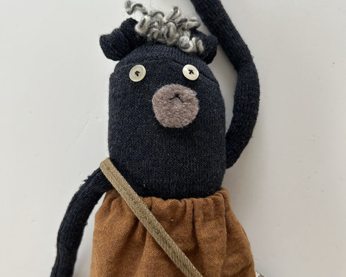 紺色の犬 ソックドッグ ぬいぐるみ ju 通販 18096024｜Creema