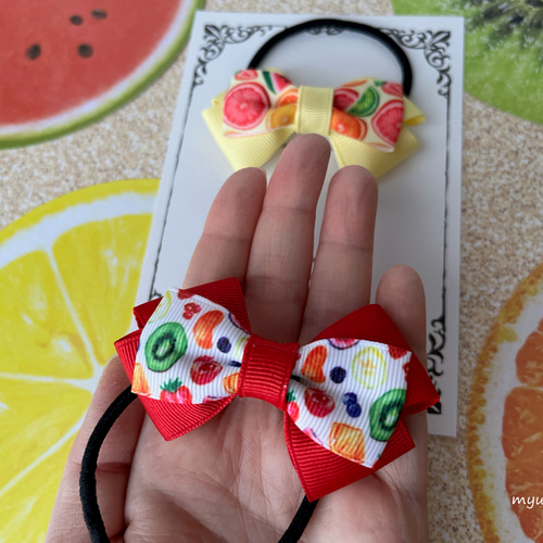 フルーツ柄リボン☆確認用です