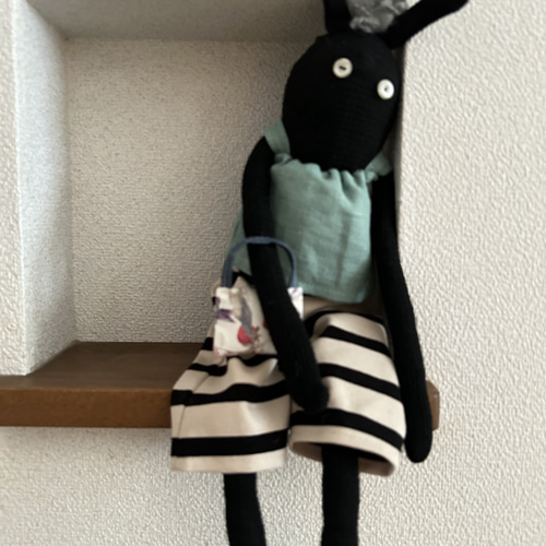 ソックラビット 黒うさぎ リバティbag ぬいぐるみ ju 通販 18096539