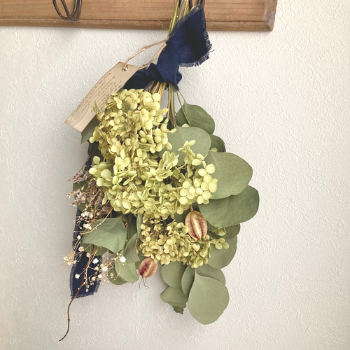アナベルのスワッグ ドライフラワー スワッグ Eucalyptus 通販