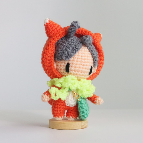 あみぐるみちゃん「なかじ」 あみあみっこの着ぐるみちゃん（オレンジなきつねくん