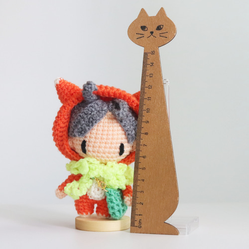 あみぐるみ　夏K あみあみっこの着ぐるみちゃん（オレンジなきつねくん） あみぐるみ