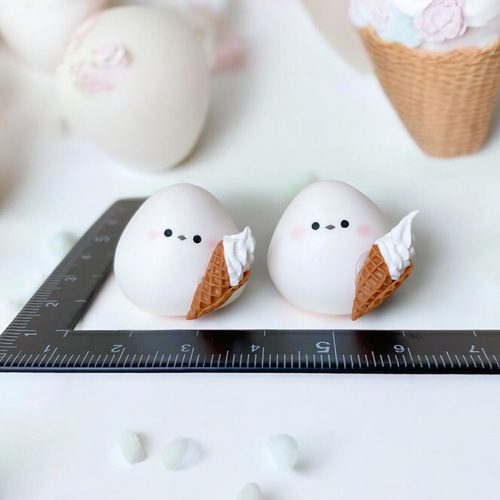 ひよこ&シマエナガ♡アイスクリームset ひよこ&シマエナガ♡アイスクリームset